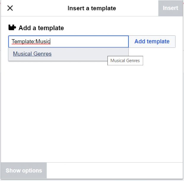 Template for Musical Genres